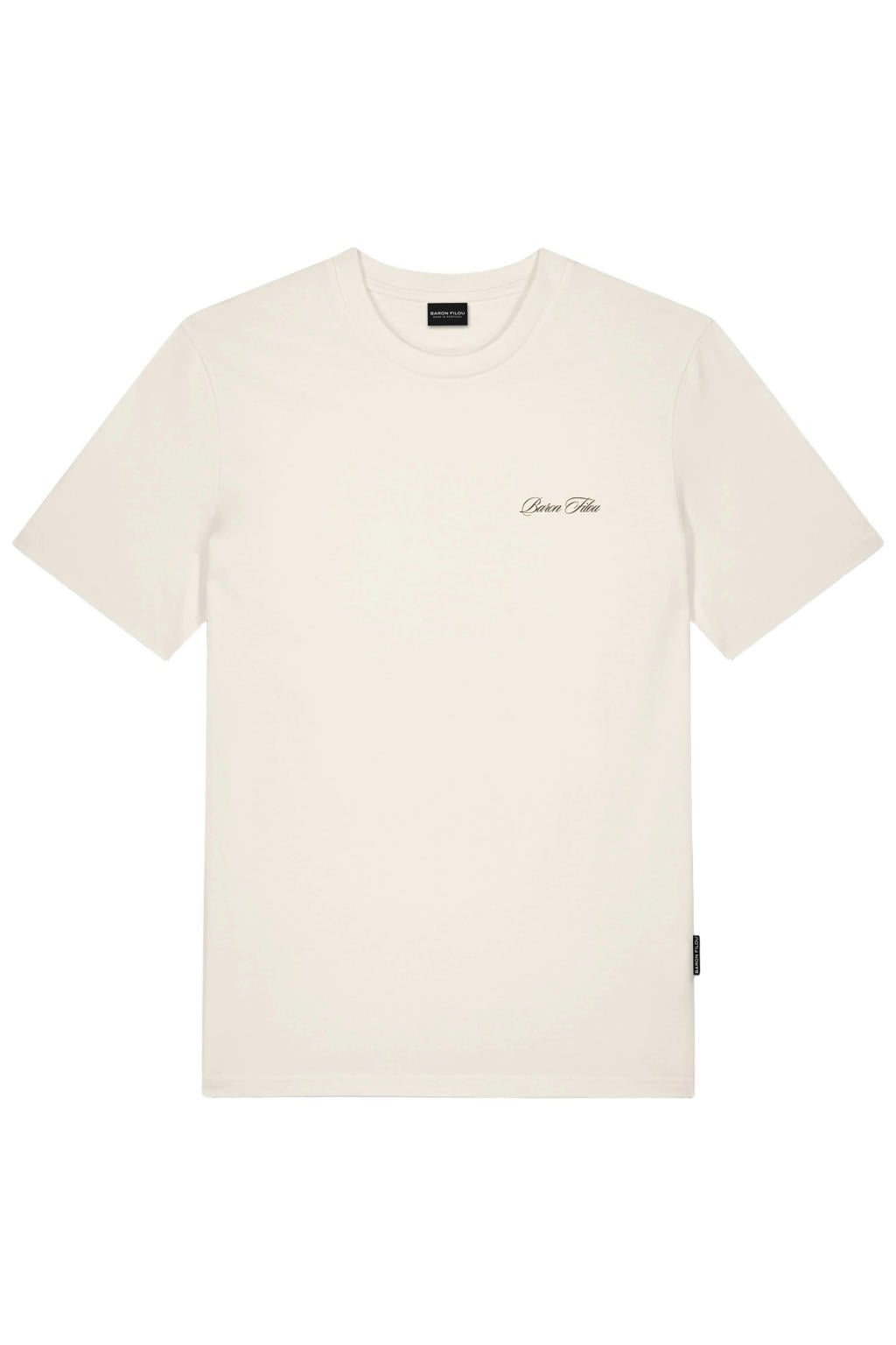 Baron Filou regular fit T-shirt met backprint - offwhite