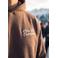 Baron Filou oversized hoodie met backprint - bruin