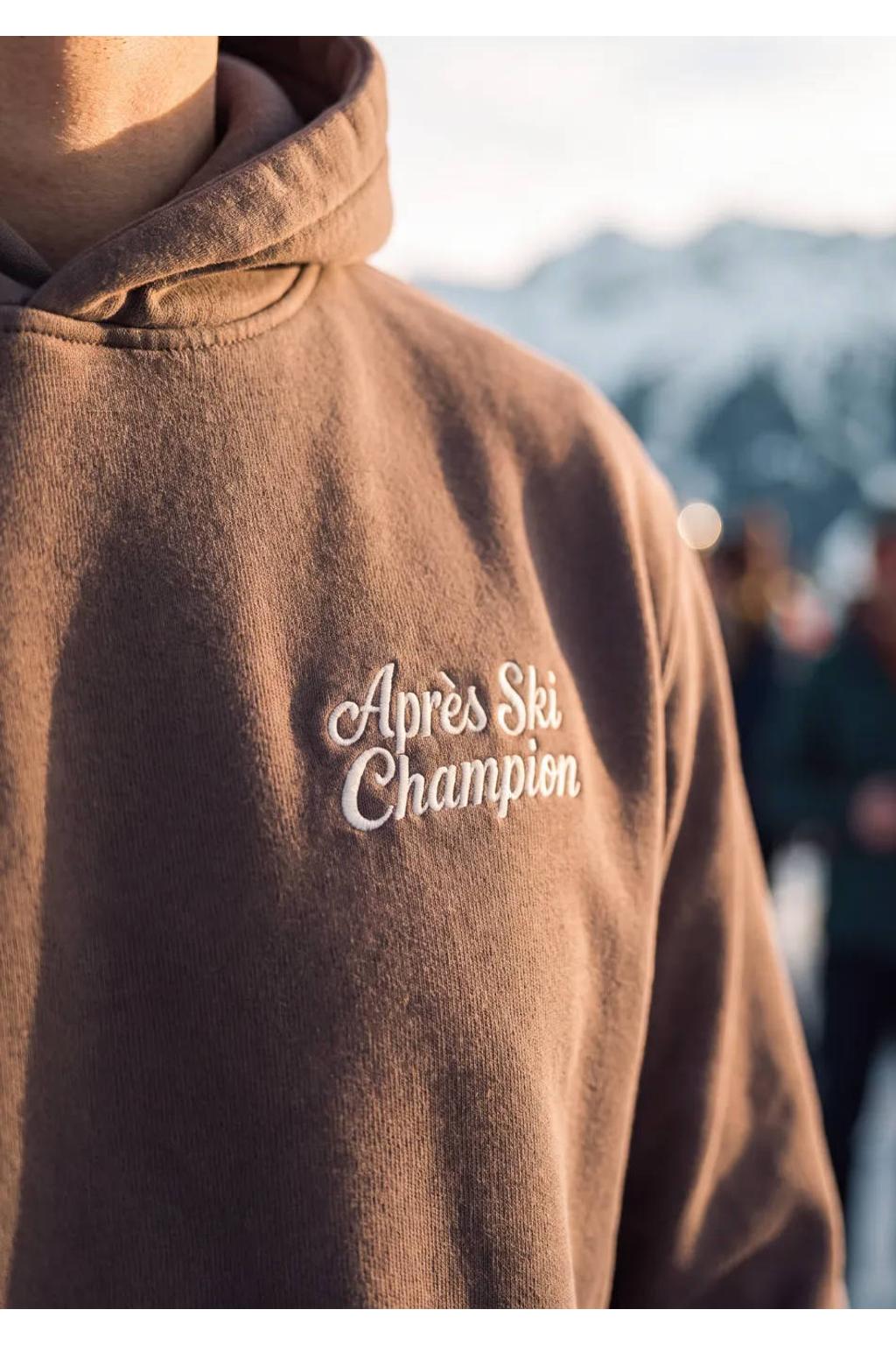 Baron Filou oversized hoodie met backprint - bruin