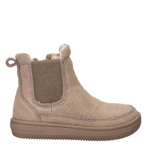 suède enkelboots taupe