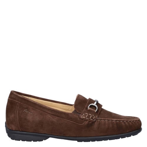 Sioux Cortizia suède mocassins met siergesp – Bruin