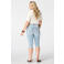 MS Mode skinny regular waist capri light blue denim
