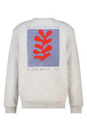 thumbnail: America Today sweater met backprint grijs