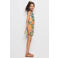Mango Kids gebloemde casual short oranje