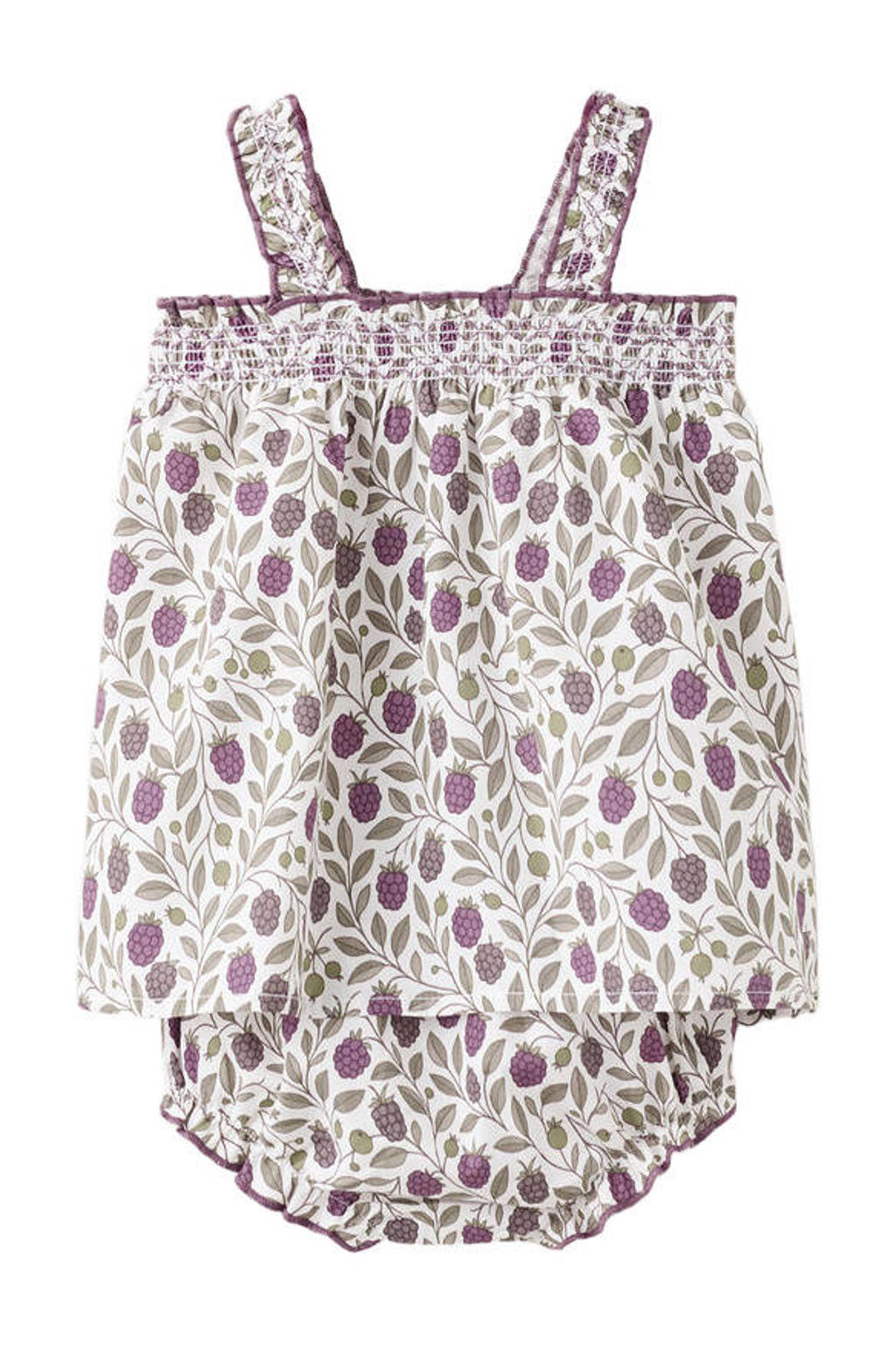 Mango Kids korte jurk ecru
