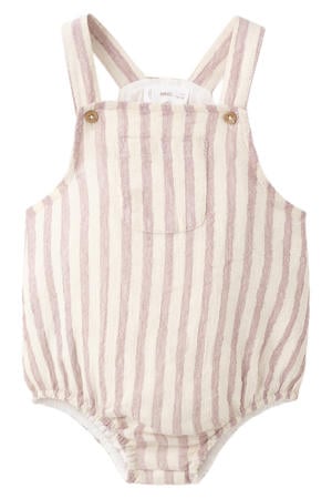 gestreepte playsuit lila