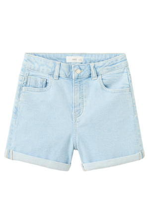 short light blue denim
