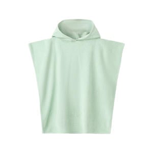 badstof strandponcho groen