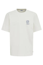 thumbnail: WE Fashion Blue Ridge regular T-shirt met backprint wit