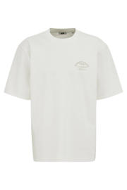 thumbnail: WE Fashion relaxed T-shirt met backprint ecru