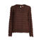 Ruby blousetop met structuur bruin