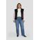 GREAT LOOKS suède gilet met borduursels zwart