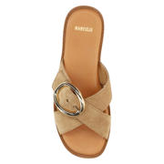 thumbnail: Manfield suède slippers beige
