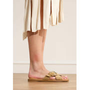 thumbnail: Manfield suède slippers beige
