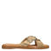 Manfield suède slippers beige