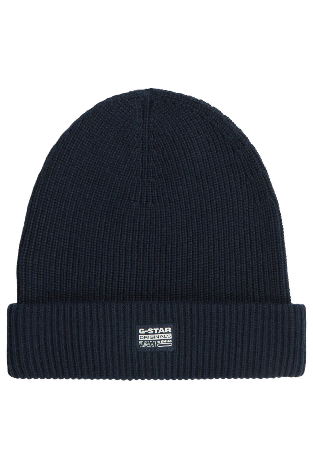 G-STAR katoenen muts - donkerblauw