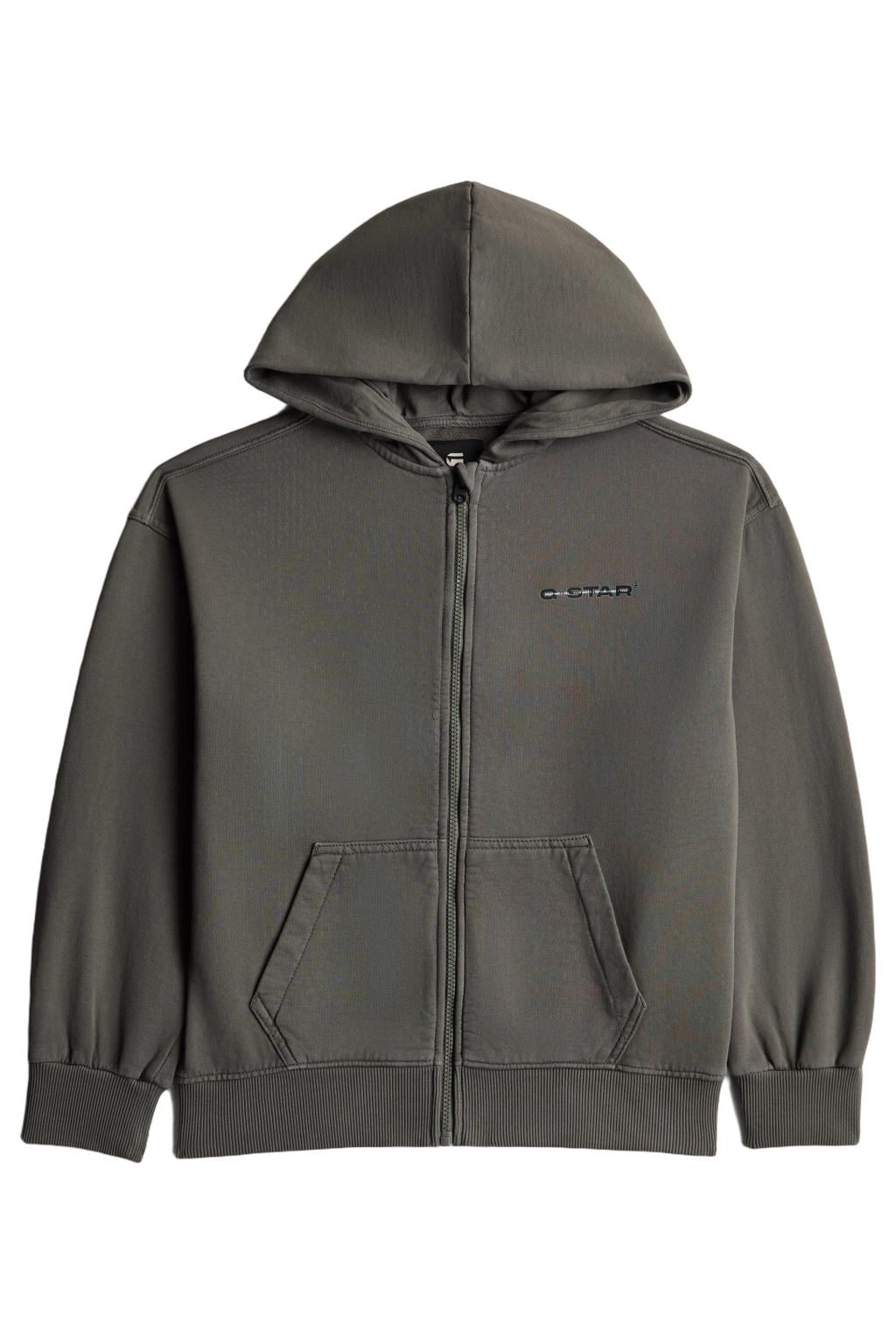 G-STAR sweatvest met logo - grijs