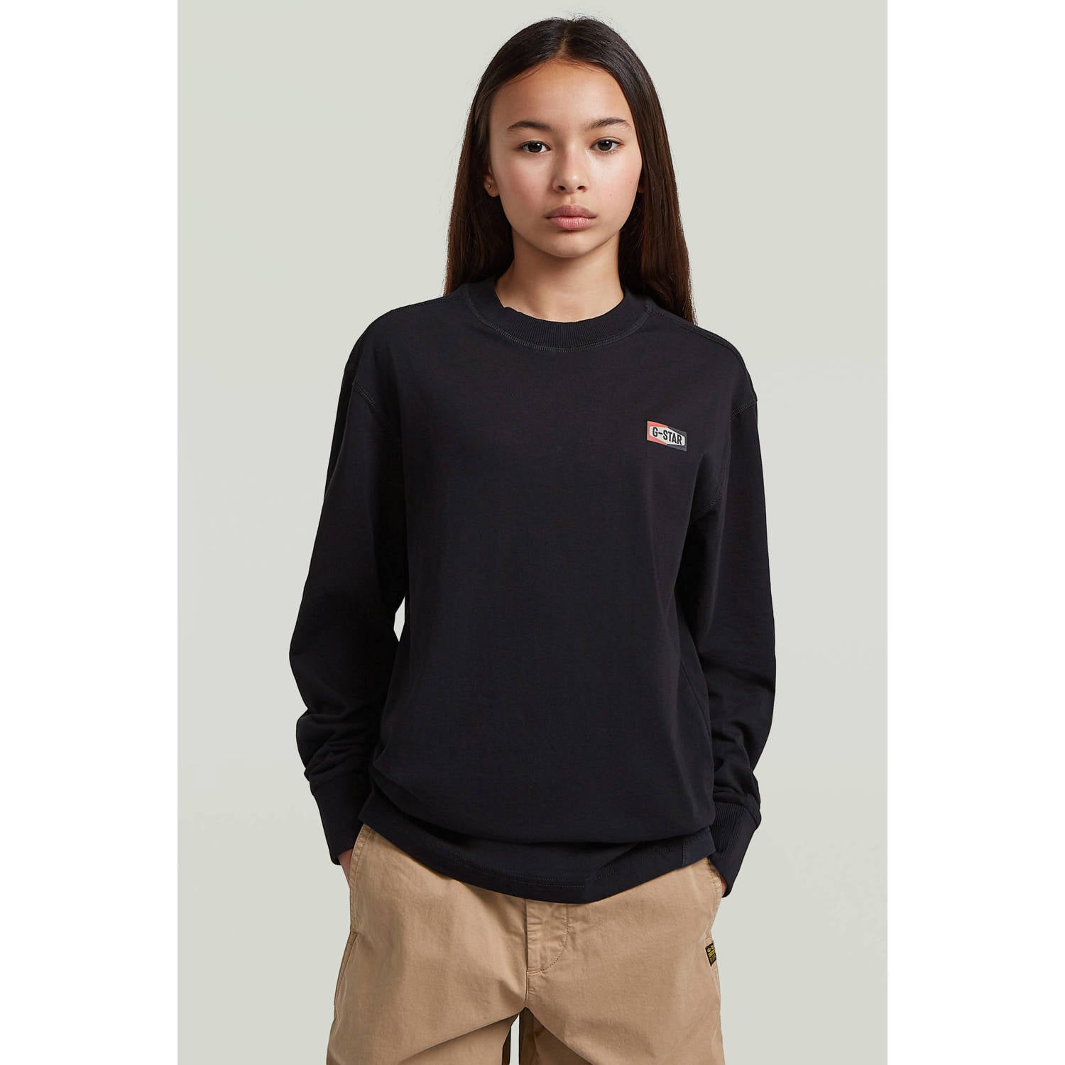 G-STAR sweat longsleeve zwart