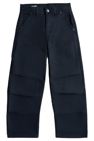 loose fit wide leg jeans - marineblauw