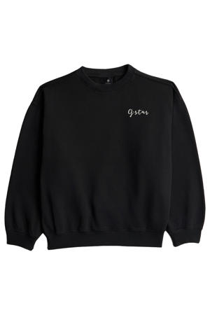 sweater met logo - zwart