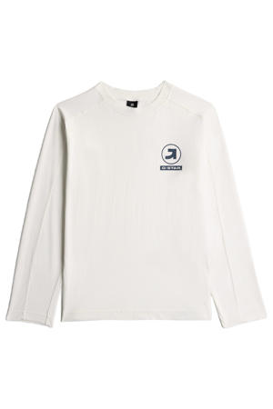 longsleeve met print - wit