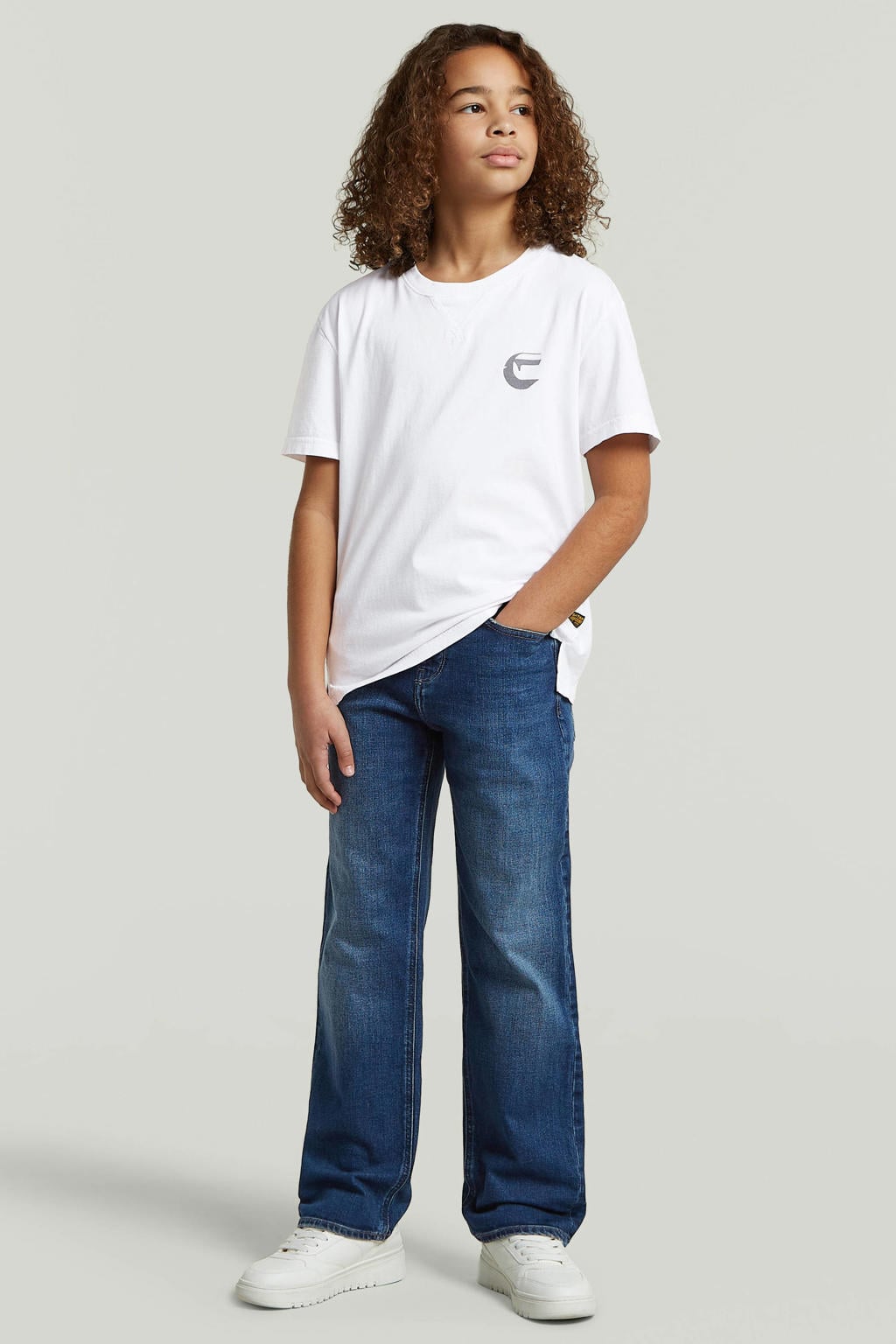 G-STAR straight leg jeans - medium blue denim