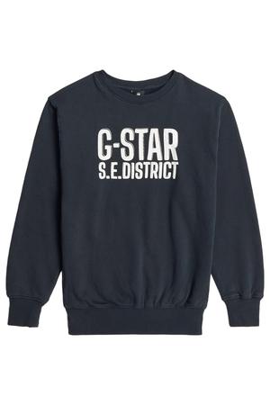 sweater met tekst - donkerblauw
