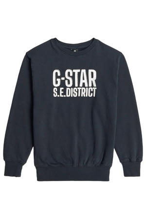 sweater met tekst - donkerblauw