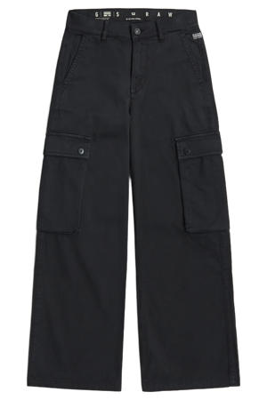 straight leg cargobroek - zwart