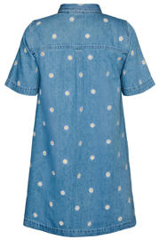 thumbnail: Zizzi denim gebloemde spijkerjurk