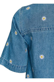 thumbnail: Zizzi denim gebloemde spijkerjurk