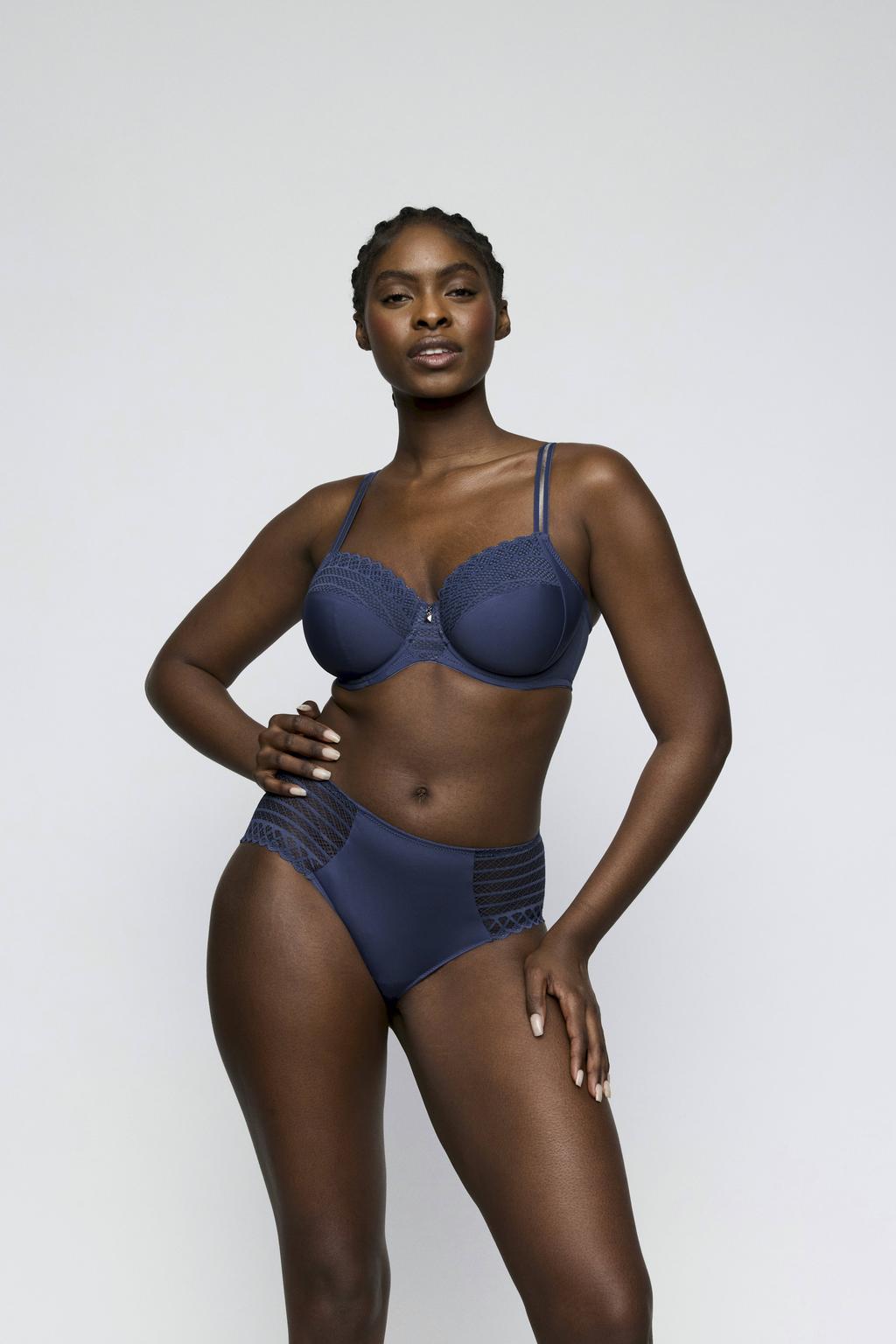 PrimaDonna Twist Side niet-voorgevormde beugel-bh - blauw