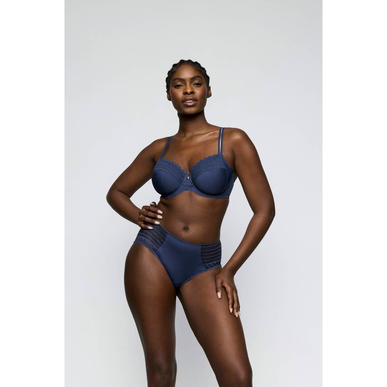 PrimaDonna Twist Side niet-voorgevormde beugel-bh blauw