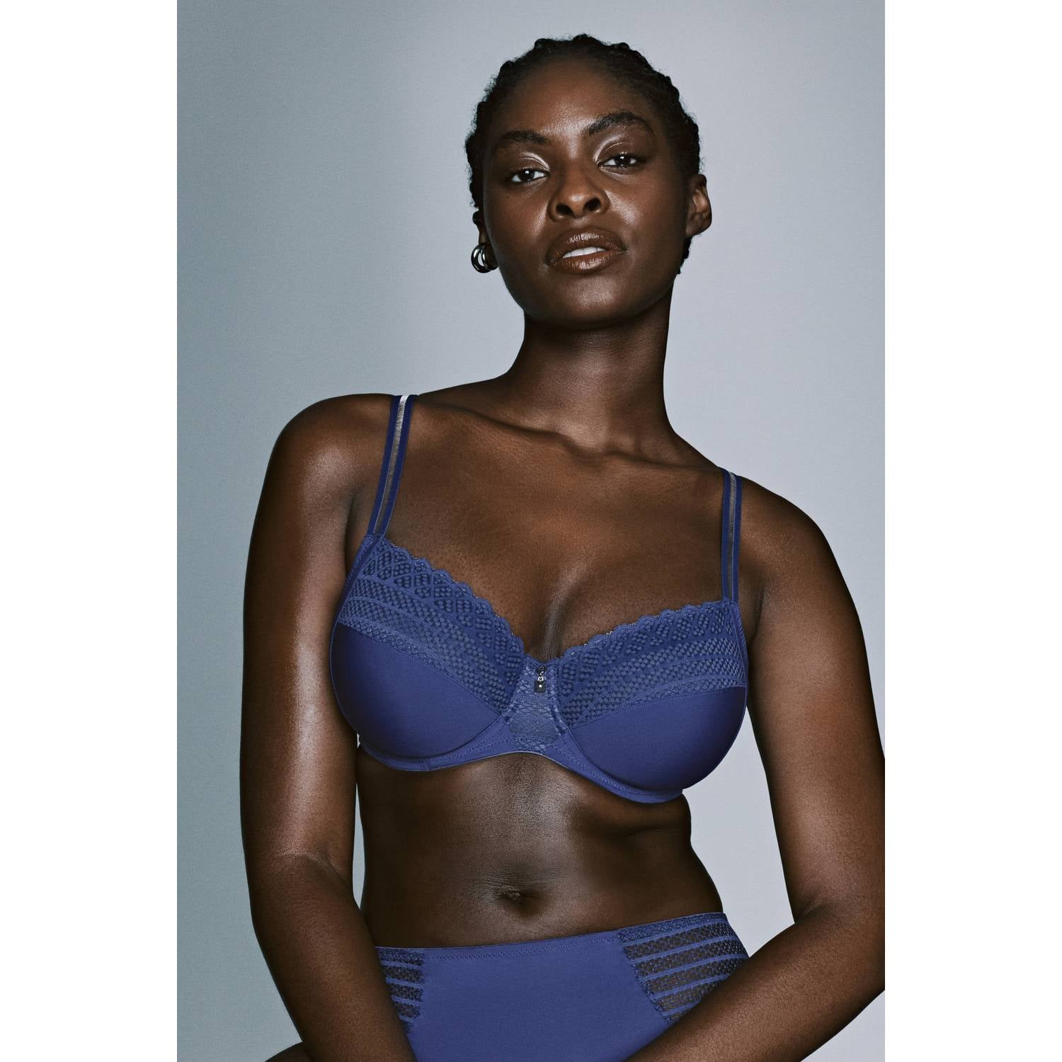 PrimaDonna Twist Side niet-voorgevormde beugel-bh blauw