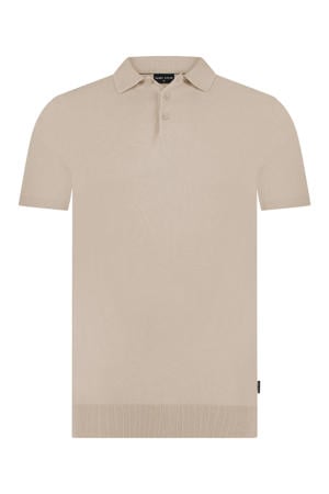 regular polo CHRIS gebreid beige