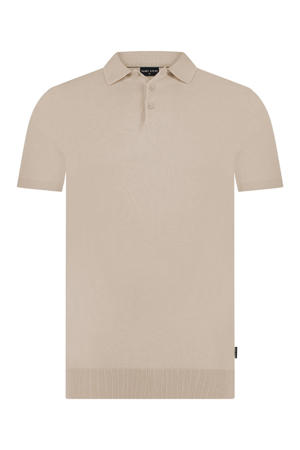 regular polo CHRIS gebreid beige
