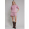Pink Noir regular waist sweatshort oudroze