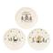 Mica Decorations kerst ontbijtbord Mateo (Ø23 cm) (set van 6)