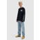 Ballin longsleeve met print en tekst - zwart