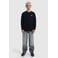 Ballin sweater met backprint - zwart