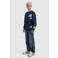 Ballin katoenen sweater met logo - donkerblauw/wit