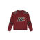 Ballin rechtvallende sweater met backprint - donkerrood