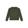 Ballin sweater met backprint - olijfgroen/zwart