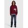 Ballin hoodie met print - donkerrood