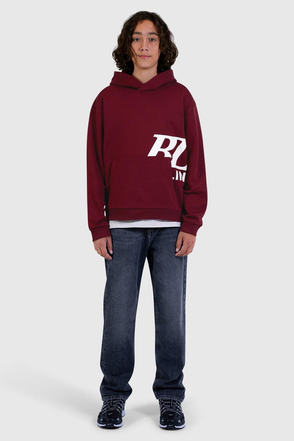 Ballin hoodie met print - donkerrood