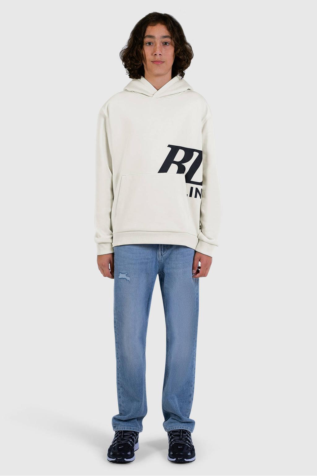 Ballin hoodie met print - ecru