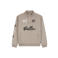 Ballin boxy sweater met backprint en tekst - taupe