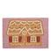 Mica Decorations Kerst deurmat peperkoek huis (60x40 cm)