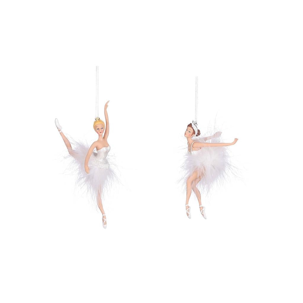Mica Decorations ornament ballerina (set van 2)