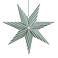 Mica Decorations kerstster groen wit gestreept (60 cm)